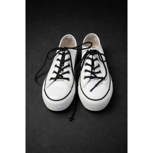 Converse Chuck Taylor All Star Lift Platform White Leather Low Top Sneakers 7.5